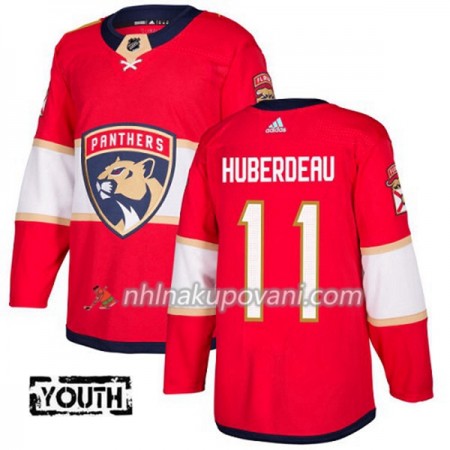 Florida Panthers Dresy Jonathan Huberdeau 11 Červená 2017-2018 Adidas Authentic - Dětské